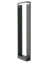 Bedlampe i aluminium og polycarbonat H78 cm 9W LED - Mat graphitgrå