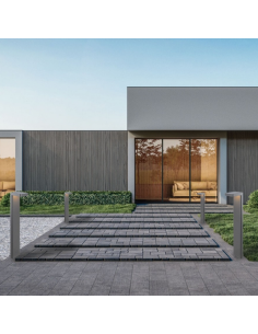 Bedlampe led udendørslamper moderne design stående grå lav havelamper 2