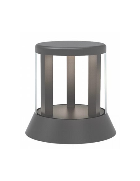 Bedlampe led udendørslamper moderne design stående grå lav havelamper