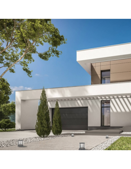 Bedlampe led udendørslamper moderne design stående grå lav havelamper