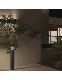 Bedlampe led udendørslamper moderne design stående grå lav havelamper 2