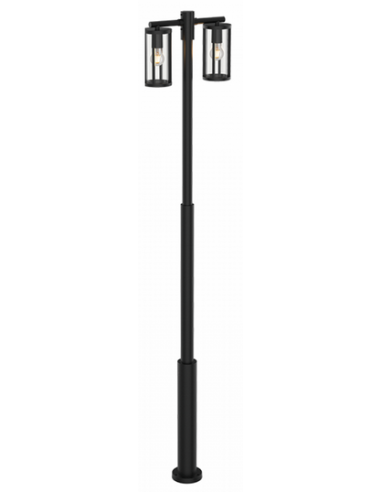 Bedlampe led udendørslamper moderne design stående sort havelamper lampemast