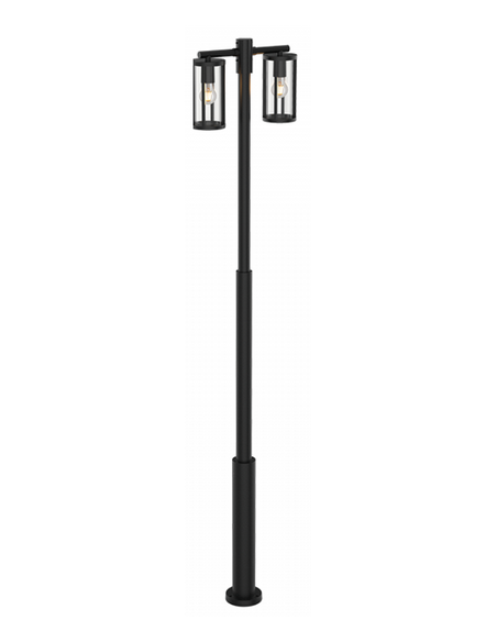 Bedlampe led udendørslamper moderne design stående sort havelamper lampemast