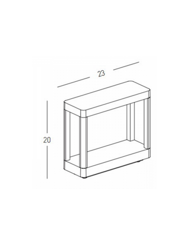 Bedlampe led udendørslamper moderne design stående grå lav havelamper