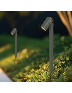 Bedlampe gu10 udendørslamper moderne design stående grå lav havelamper 2