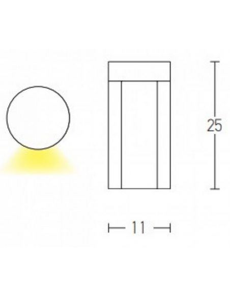 Bedlampe led udendørslamper moderne design stående grå lav havelamper