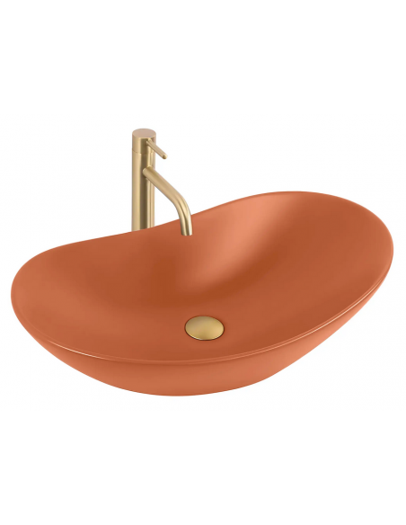 rektangulær håndvask vask bordmonteret bordplade keramik badeværelse