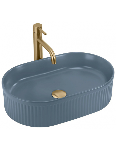 oval håndvask vask bordmonteret bordplade keramik badeværelse