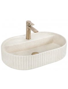 oval håndvask vask bordmonteret bordplade keramik badeværelse marmor 2