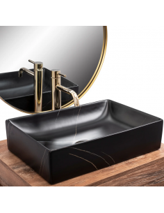 håndvask vask bordmonteret bordplade keramik badeværelse marmor sten 2