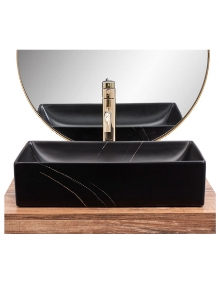 håndvask vask bordmonteret bordplade keramik badeværelse marmor sten