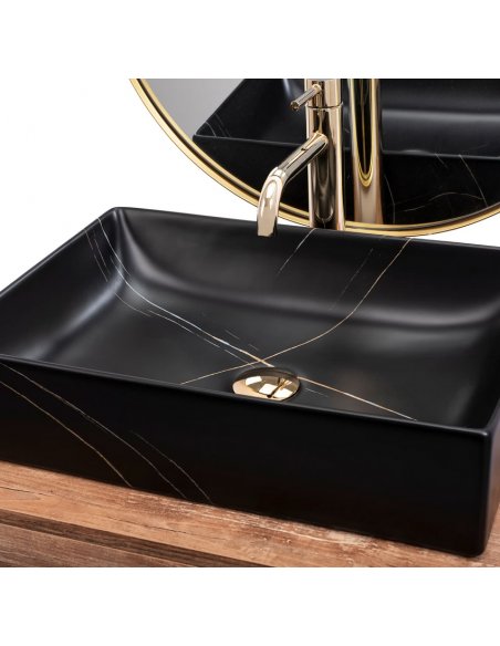 håndvask vask bordmonteret bordplade keramik badeværelse marmor sten