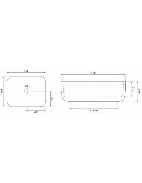 håndvask vask bordmonteret bordplade keramik badeværelse
