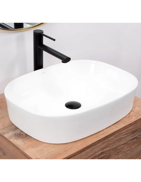 håndvask vask bordmonteret bordplade keramik badeværelse