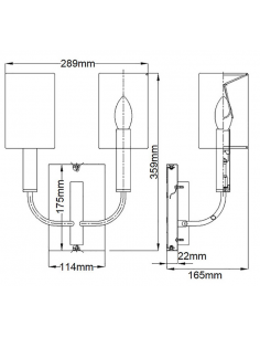væglampe sort soveværelse stue moderne design 2