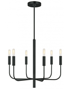 lysekrone sort spisebord stue moderne design