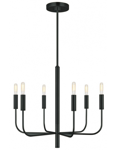 lysekrone sort spisebord stue moderne design