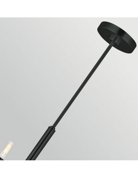 lysekrone sort spisebord stue moderne design