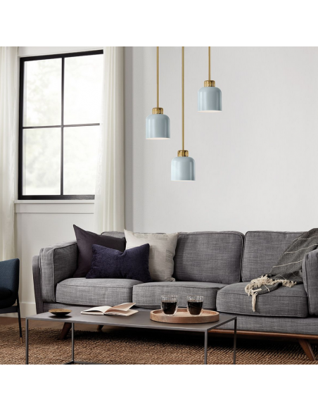 loftlampe pendellampe messing spisebord moderne design køkken stue