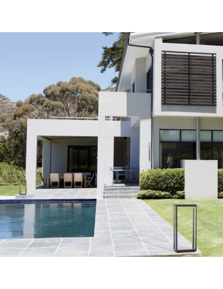 Bedlampe led udendørslamper moderne design stående grå lav havelamper