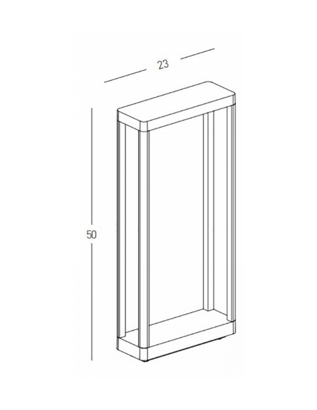 Bedlampe led udendørslamper moderne design stående grå lav havelamper