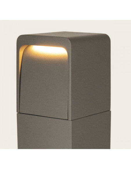 Bedlampe led udendørslamper moderne design stående grå lav havelamper