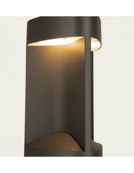 Bedlampe led udendørslamper moderne design stående grå lav havelamper