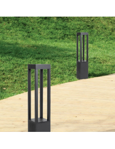 Bedlampe led udendørslamper moderne design stående grå lav havelamper 2