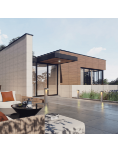 Bedlampe led udendørslamper moderne design stående grå lav havelamper 2