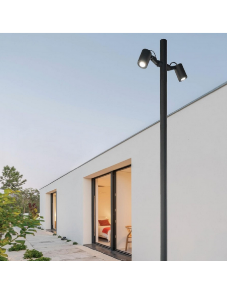 Bedlampe led udendørslamper moderne design stående sort lav havelamper