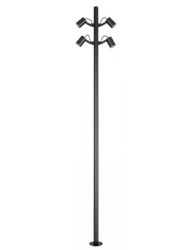 Bedlampe led udendørslamper moderne design stående sort lav havelamper