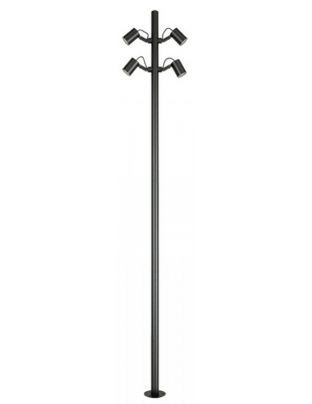 Bedlampe led udendørslamper moderne design stående sort lav havelamper