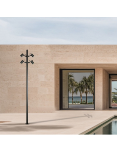 Bedlampe led udendørslamper moderne design stående sort lav havelamper 2