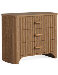 sengebord natbord træ brun garderobe soveværelse kommode