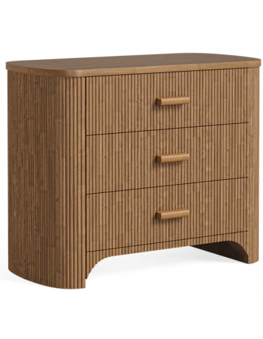 sengebord natbord træ brun garderobe soveværelse kommode