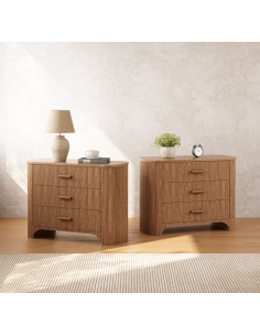 sengebord natbord træ brun garderobe soveværelse kommode 2