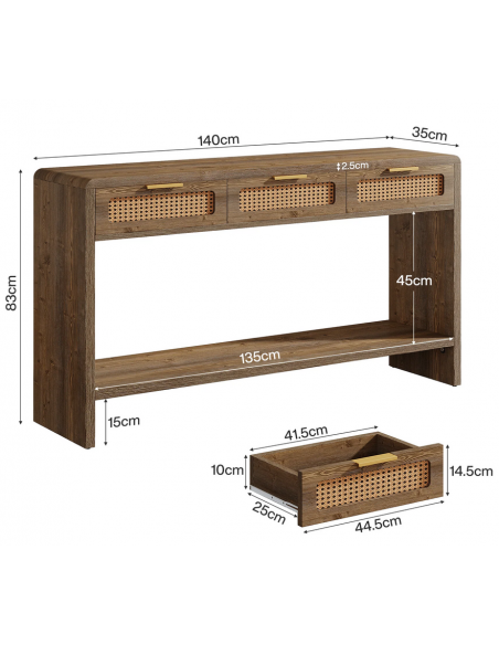 konsolbord indretning konsol bord entrebord skuffer moderne