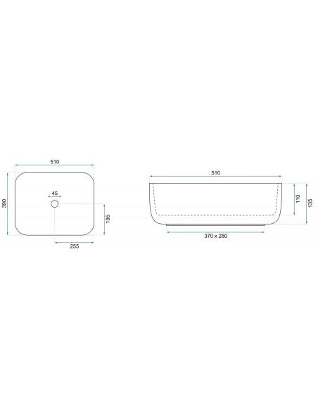 håndvask vask bordmonteret bordplade keramik badeværelse hvid