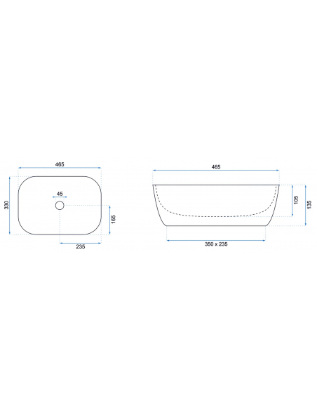 håndvask vask bordmonteret bordplade keramik badeværelse hvid