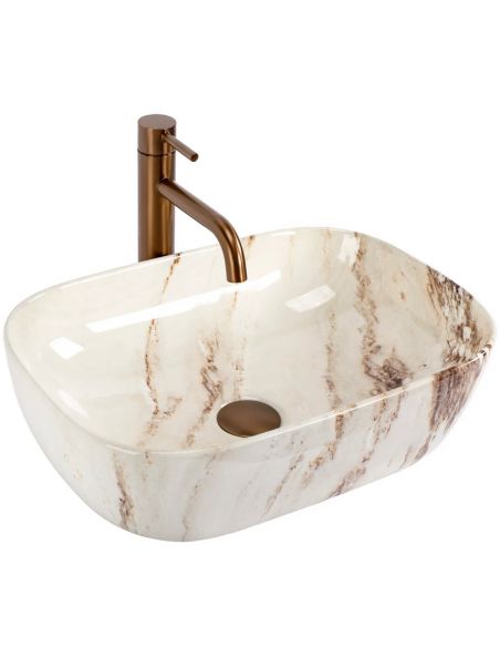 håndvask vask bordmonteret bordplade keramik badeværelse marmor