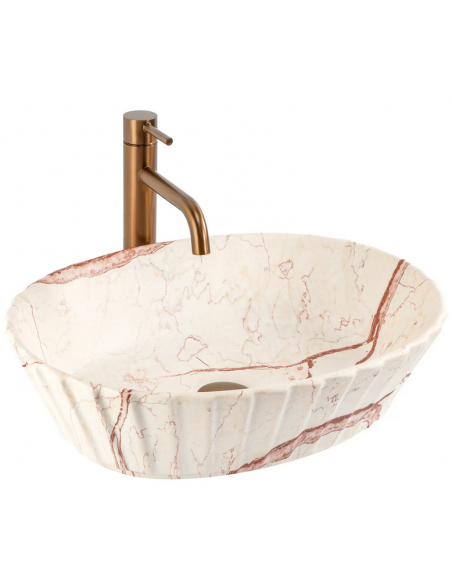 håndvask vask bordmonteret bordplade keramik badeværelse marmor beige