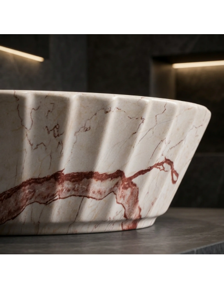 håndvask vask bordmonteret bordplade keramik badeværelse marmor beige