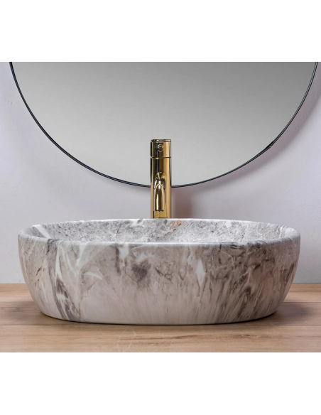 håndvask vask bordmonteret bordplade keramik badeværelse marmor