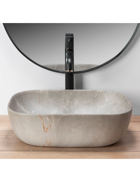 håndvask vask bordmonteret bordplade keramik badeværelse marmor