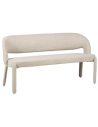 JUNE Spisebænk i bouclé B160 cm - Meleret taupe