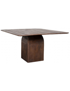 firkantet firekantet kvadratisk spisebord træ moderne design rustikt