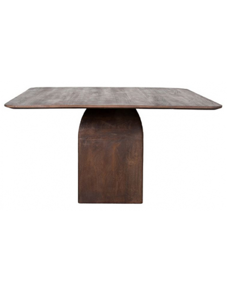 firkantet firekantet kvadratisk spisebord træ moderne design rustikt