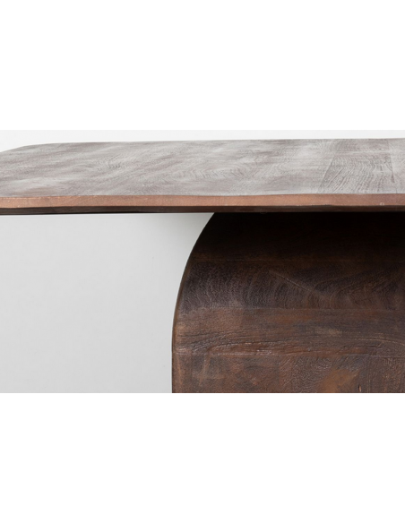 firkantet firekantet kvadratisk spisebord træ moderne design rustikt