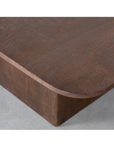 firkantet firekantet kvadratisk spisebord træ moderne design rustikt