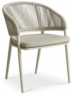 havestole med armlæn aluminium flet havemøbler spisebordsstole